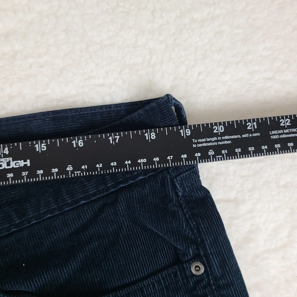 Banana Republic Corduroy Pants Mens 36x34 Blue 100% Pima Cotton‎ Straight Leg